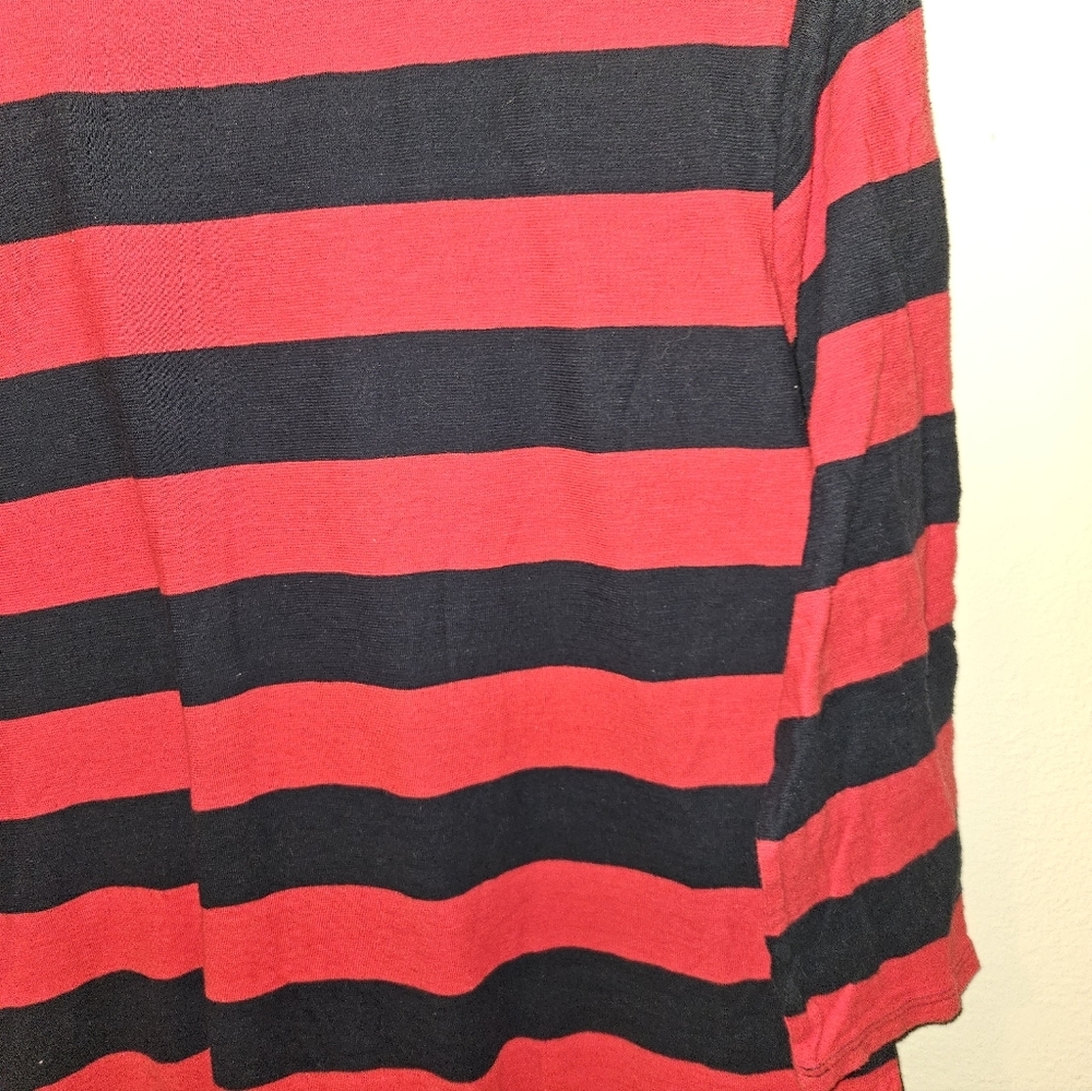 JCP Womans Striped 3/4 Sleeve Top Size Xl - Picture 11 of 14